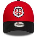 lippikset-kaareva-punainen-snapback-lapsille-9forty-team-stade-toulousain-top-14-new-era
