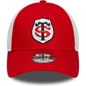 lippikset-kaareva-rekka-punainen-saadettava-nauha-lapsille-9forty-league-stade-toulousain-top-14-new-era