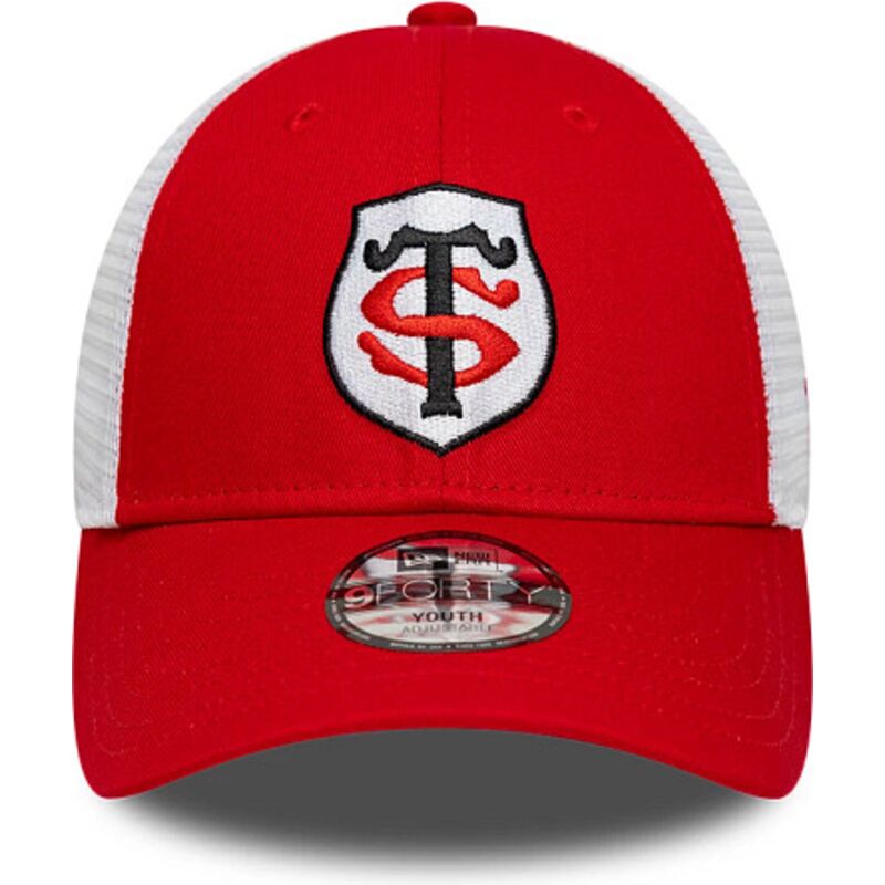 lippikset-kaareva-rekka-punainen-saadettava-nauha-lapsille-9forty-league-stade-toulousain-top-14-new-era
