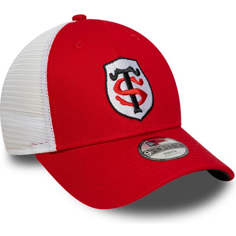 lippikset-kaareva-rekka-punainen-saadettava-nauha-lapsille-9forty-league-stade-toulousain-top-14-new-era