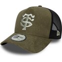 lippikset-kaareva-rekka-vihrea-snapback-e-frame-faux-suede-stade-toulousain-top-14-new-era