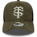 lippikset-kaareva-rekka-vihrea-snapback-e-frame-faux-suede-stade-toulousain-top-14-new-era