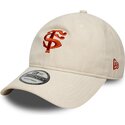 lippikset-kaareva-beige-saadettava-nauha-9twenty-faux-suede-stade-toulousain-top-14-new-era