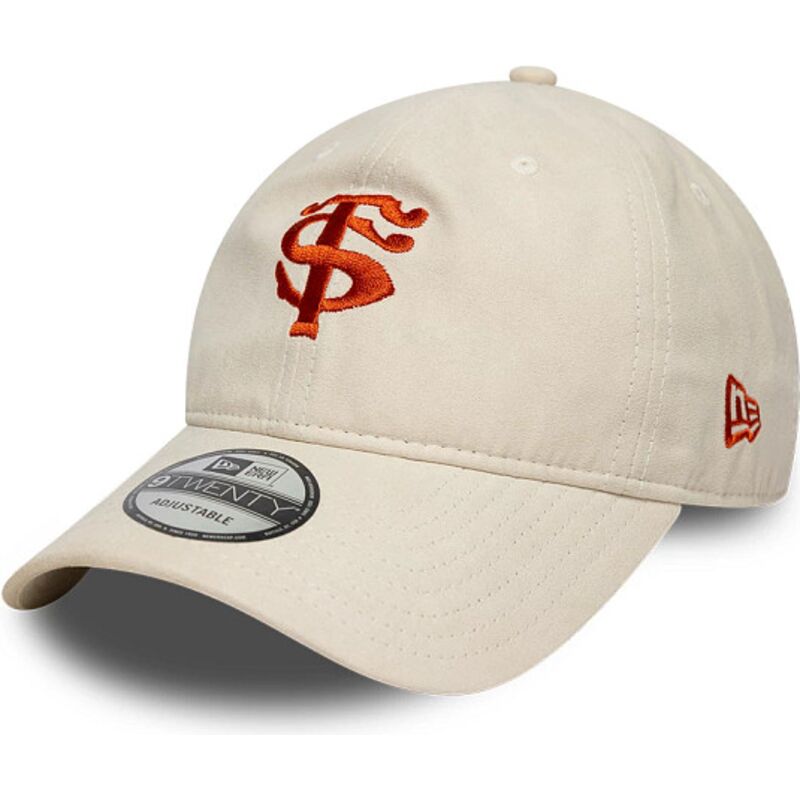 lippikset-kaareva-beige-saadettava-nauha-9twenty-faux-suede-stade-toulousain-top-14-new-era