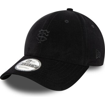 Lippikset kaareva musta säädettävä nauha 9FORTY Baby Cord Stade Toulousain Top 14 New Era