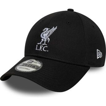 Lippikset kaareva musta säädettävä nauha 9FORTY Core Liverpool Football Club Premier League New Era
