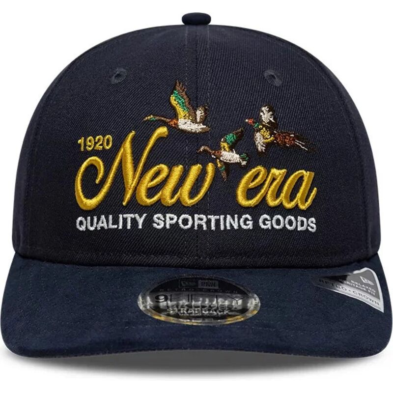 lippikset-kaareva-laivastonsininen-saadettava-nauha-9fifty-retro-crown-suede-new-era