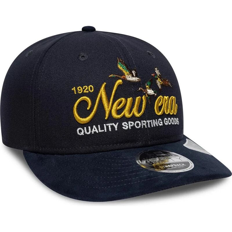 lippikset-kaareva-laivastonsininen-saadettava-nauha-9fifty-retro-crown-suede-new-era