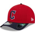 lippikset-kaareva-punainen-snapback-9forty-m-crown-player-replica-cleveland-guardians-mlb-new-era