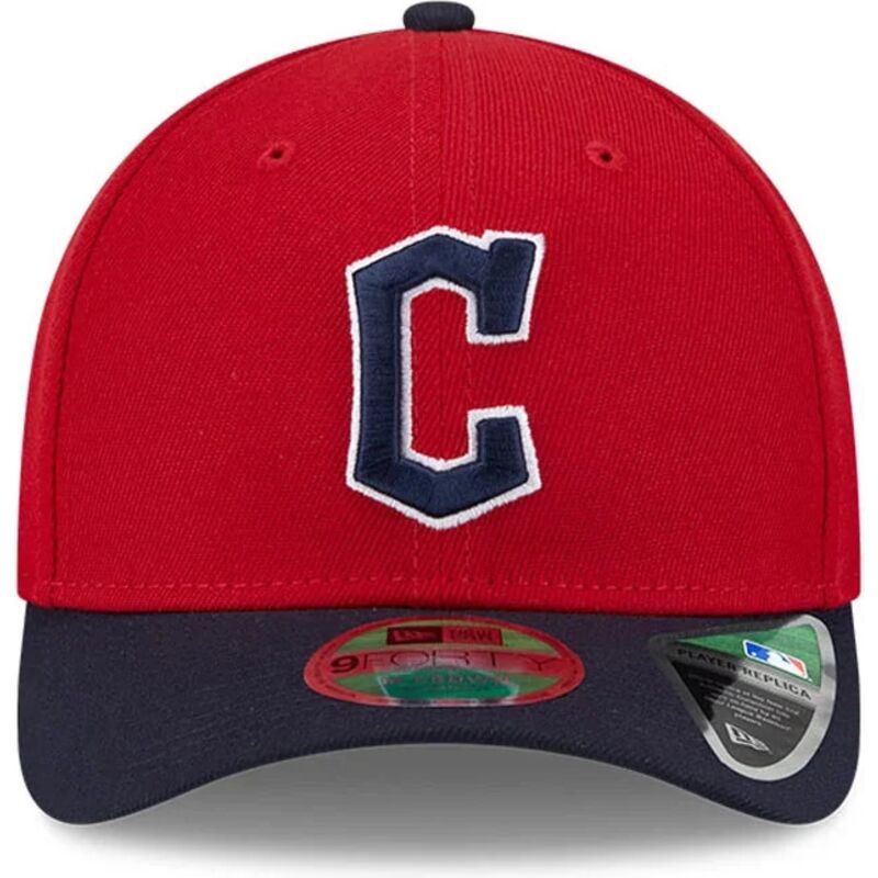 lippikset-kaareva-punainen-snapback-9forty-m-crown-player-replica-cleveland-guardians-mlb-new-era