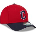 lippikset-kaareva-punainen-snapback-9forty-m-crown-player-replica-cleveland-guardians-mlb-new-era