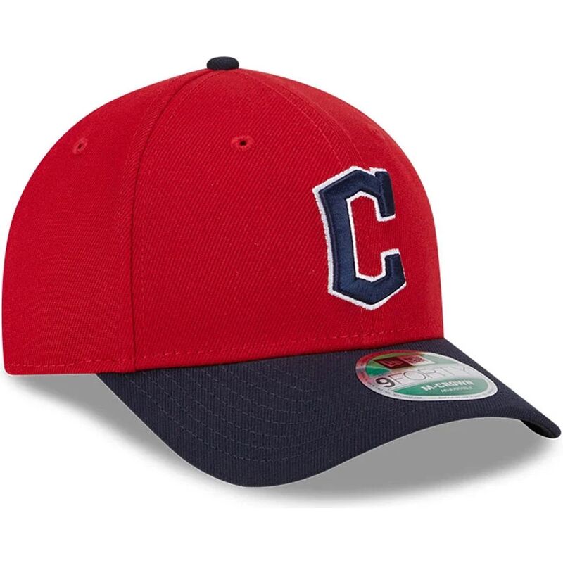 lippikset-kaareva-punainen-snapback-9forty-m-crown-player-replica-cleveland-guardians-mlb-new-era