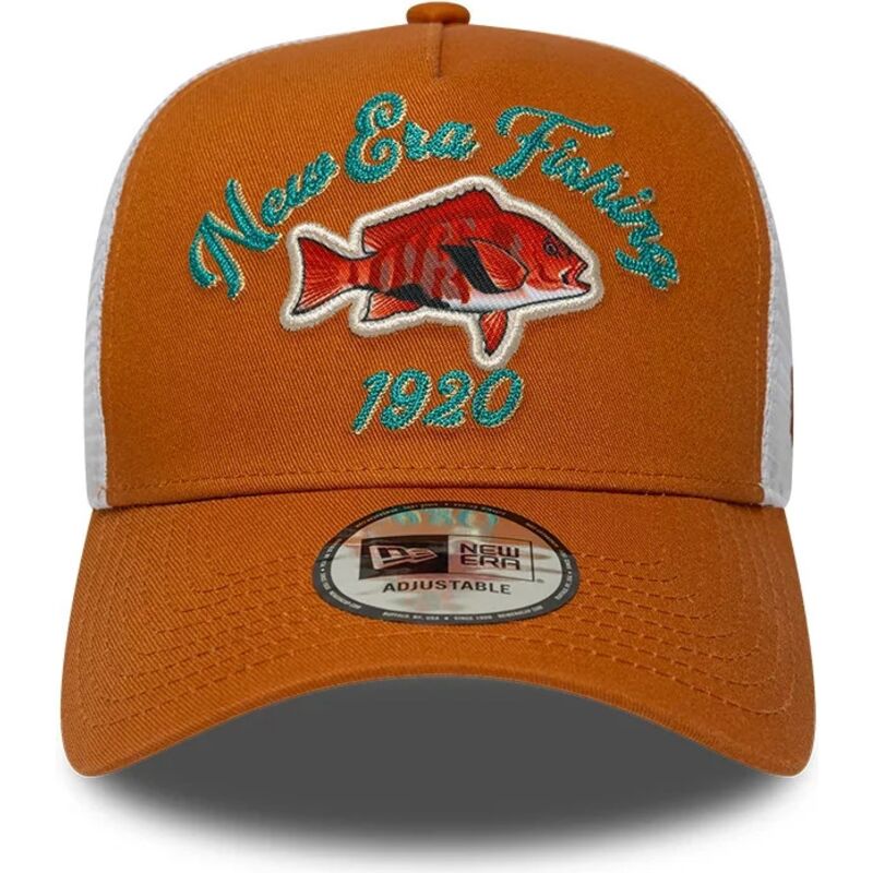 lippikset-kaareva-rekka-oranssi-snapback-a-frame-fishing-new-era