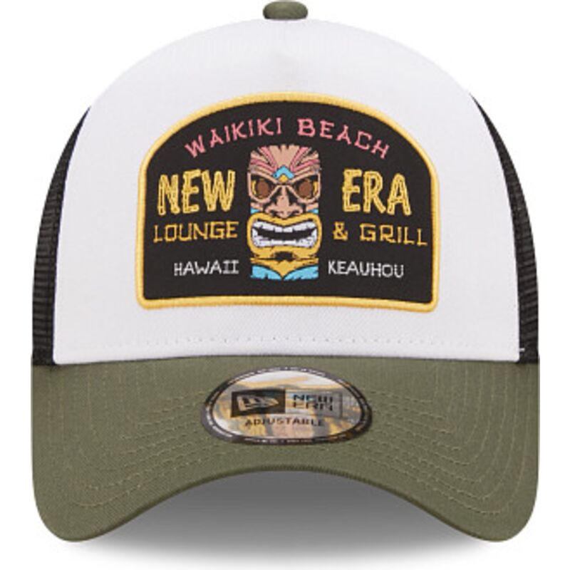 lippikset-kaareva-rekka-vihrea-snapback-a-frame-location-icon-hawaii-new-era