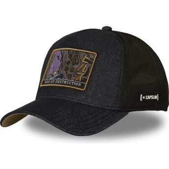 Lippikset kaareva rekka laivastonsininen snapback DBS9 DES Beerus Dragon Ball Capslab