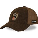 lippikset-kaareva-rekka-ruskea-snapback-tasmanian-piru-looney-tunes-capslab