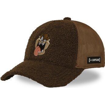 Lippikset kaareva rekka ruskea snapback Tasmanian piru Looney Tunes Capslab