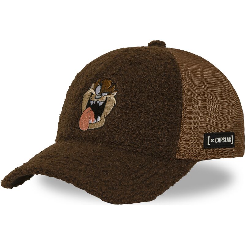 lippikset-kaareva-rekka-ruskea-snapback-tasmanian-piru-looney-tunes-capslab