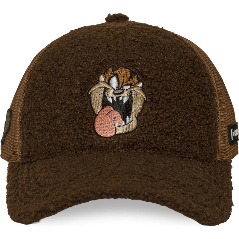 lippikset-kaareva-rekka-ruskea-snapback-tasmanian-piru-looney-tunes-capslab