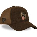 lippikset-kaareva-rekka-ruskea-snapback-tasmanian-piru-looney-tunes-capslab