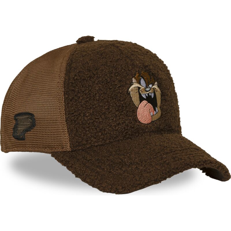 lippikset-kaareva-rekka-ruskea-snapback-tasmanian-piru-looney-tunes-capslab