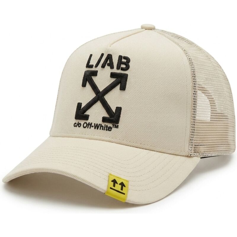 lippikset-kaareva-rekka-beige-snapback-clamp-arrows-l-ab-c-o-off-white