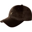 lippikset-kaareva-ruskea-saadettava-nauha-cord-baseball-kangol