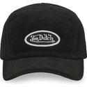 lippikset-kaareva-5-paneeli-musta-saadettava-nauha-c5p-vel05-von-dutch