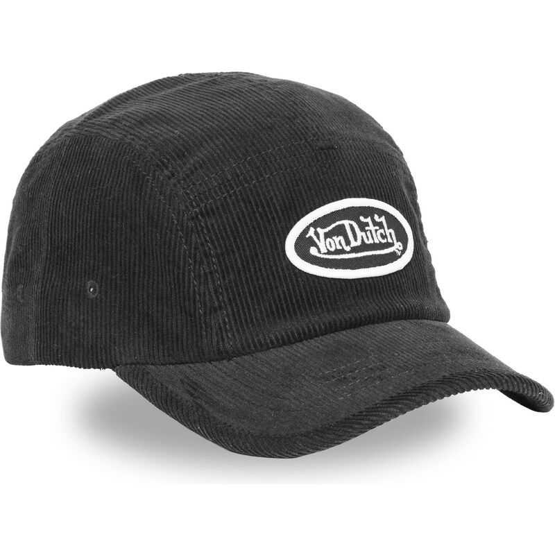 lippikset-kaareva-5-paneeli-musta-saadettava-nauha-c5p-vel05-von-dutch