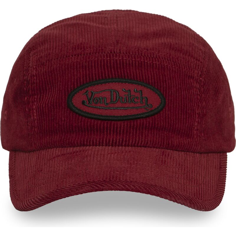 lippikset-kaareva-5-paneeli-punainen-saadettava-nauha-c5p-vel04-von-dutch