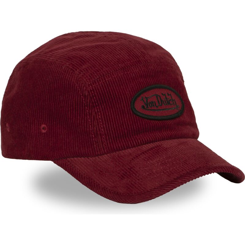 lippikset-kaareva-5-paneeli-punainen-saadettava-nauha-c5p-vel04-von-dutch