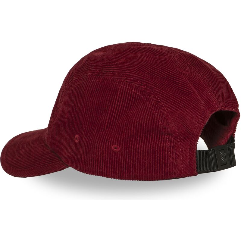 lippikset-kaareva-5-paneeli-punainen-saadettava-nauha-c5p-vel04-von-dutch