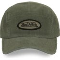 lippikset-kaareva-5-paneeli-vihrea-saadettava-nauha-c5p-vel03-von-dutch