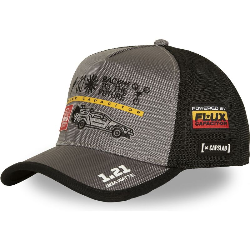 lippikset-kaareva-rekka-harmaa-snapback-btf2-btf-dmc-delorean-paluu-tulevaisuuteen-capslab