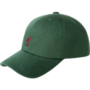 Lippikset kaareva vihreä säädettävä nauha Washed Baseball Algae Kangol