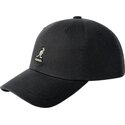 lippikset-kaareva-musta-saadettava-nauha-washed-baseball-black-kangol