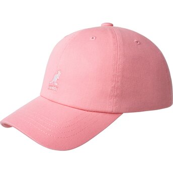 Lippikset kaareva vaaleanpunainen säädettävä nauha Washed Baseball Pepto Kangol