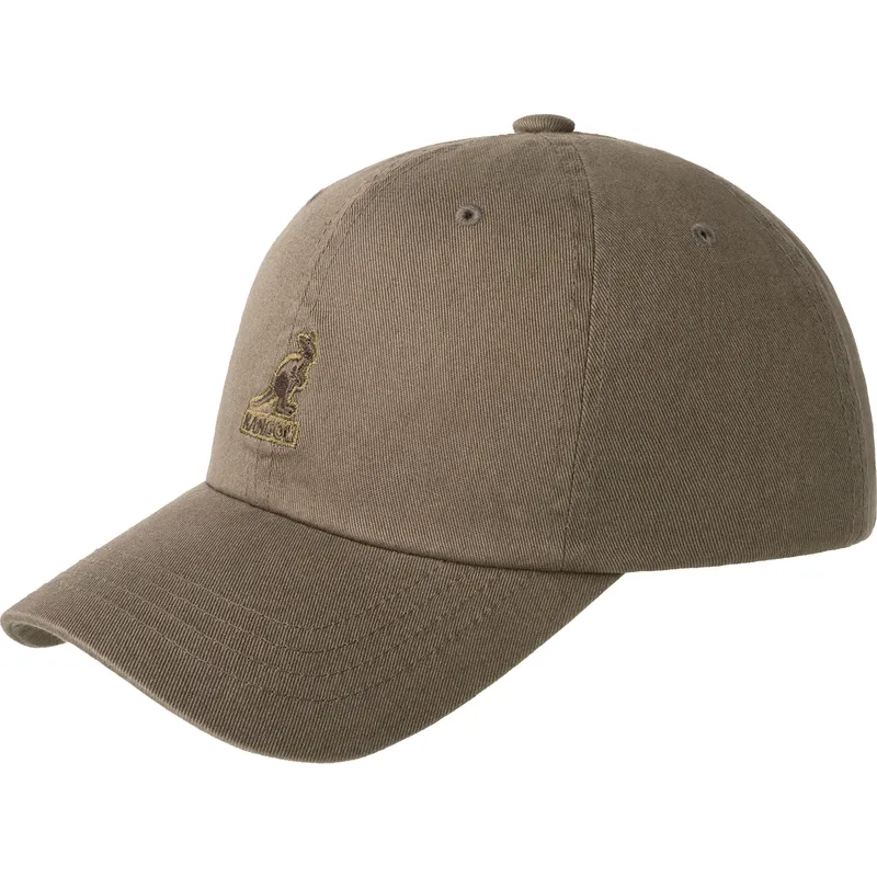 lippikset-kaareva-harmaa-saadettava-nauha-washed-baseball-smog-kangol