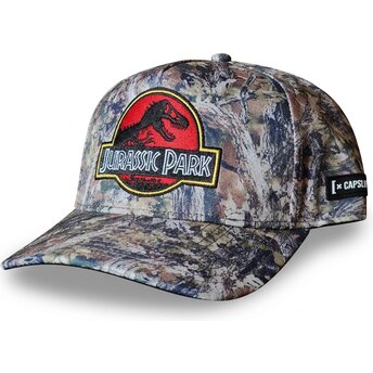 Lippikset kaareva maastokuvio snapback JUR2 CAM Jurassic Park Capslab