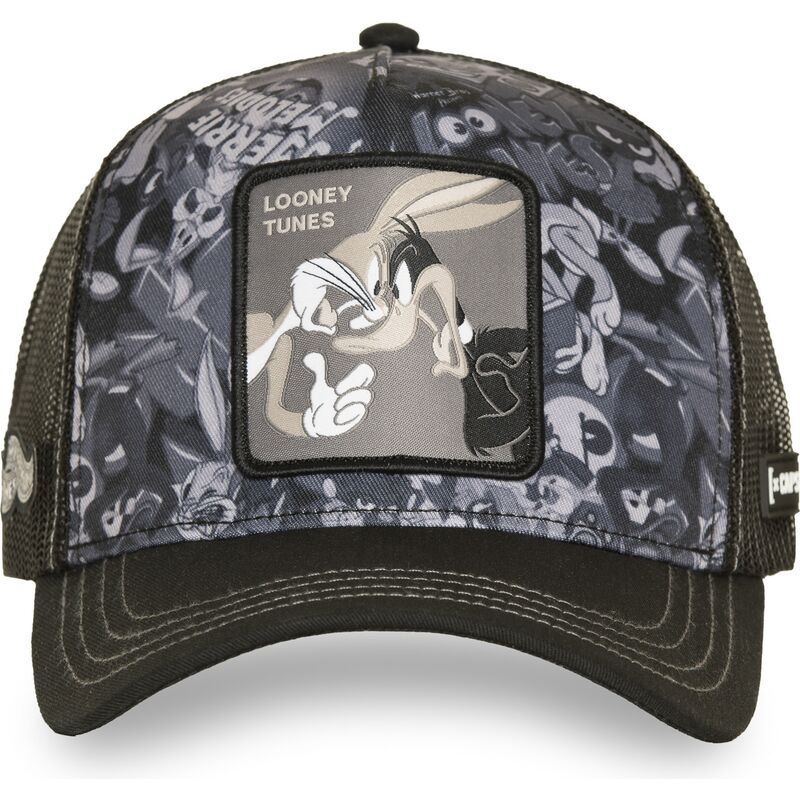 lippikset-kaareva-rekka-musta-snapback-loo14-duo-bugs-bunny-ja-akku-ankka-looney-tunes-capslab