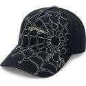 lippikset-kaareva-musta-saadettava-nauha-spiderweb-ed-hardy