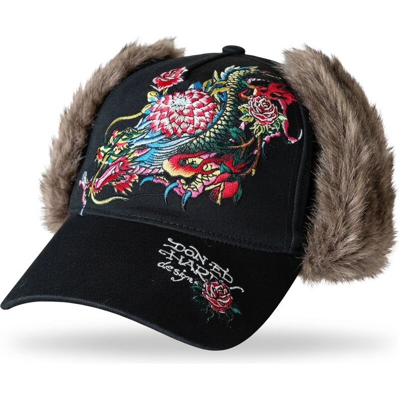 lippikset-kaareva-musta-istuva-crawling-trapper-ed-hardy