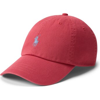 Lippikset kaareva punainen säädettävä nauha Cotton Chino Classic Sport Polo Ralph Lauren