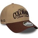 lippikset-kaareva-ruskea-saadettava-nauha-9forty-m-crown-wordmark-denver-colorado-new-era