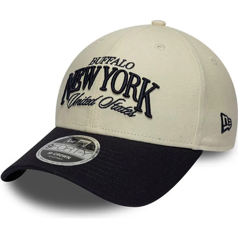 lippikset-kaareva-beige-saadettava-nauha-9forty-m-crown-wordmark-buffalo-new-york-new-era