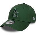 lippikset-kaareva-vihrea-saadettava-nauha-9forty-team-outline-los-angeles-dodgers-mlb-new-era