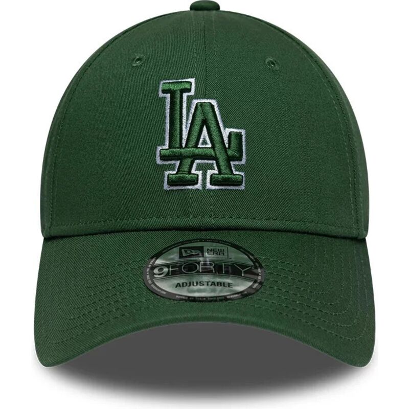 lippikset-kaareva-vihrea-saadettava-nauha-9forty-team-outline-los-angeles-dodgers-mlb-new-era
