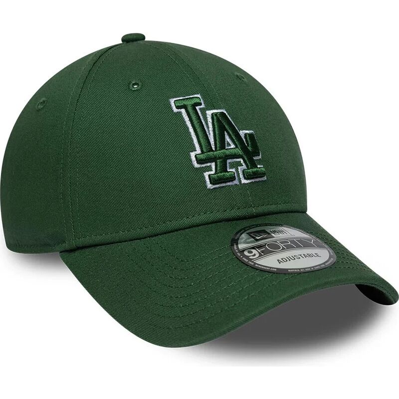 lippikset-kaareva-vihrea-saadettava-nauha-9forty-team-outline-los-angeles-dodgers-mlb-new-era