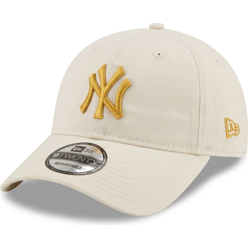 lippikset-kaareva-beige-saadettava-nauha-dorado-9twenty-league-essential-new-york-yankees-mlb-new-era