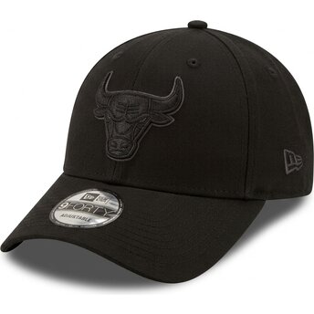 Lippikset kaareva musta säädettävä nauha 9FORTY Team Outline Chicago Bulls NBA New Era